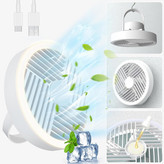 پنکه رومیزی شارژی مدل ال ای دی دار کد RY-2301