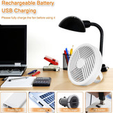 پنکه رومیزی شارژی مدل ال ای دی دار کد RY-2301