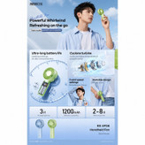 پنکه دستی ریمکس مدل RS-SF06 ظرفیت 1200 میلی آمپر ساعت