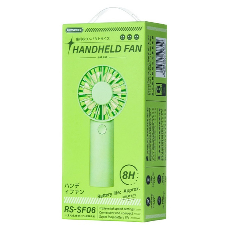 پنکه دستی ریمکس مدل RS-SF06 ظرفیت 1200 میلی آمپر ساعت