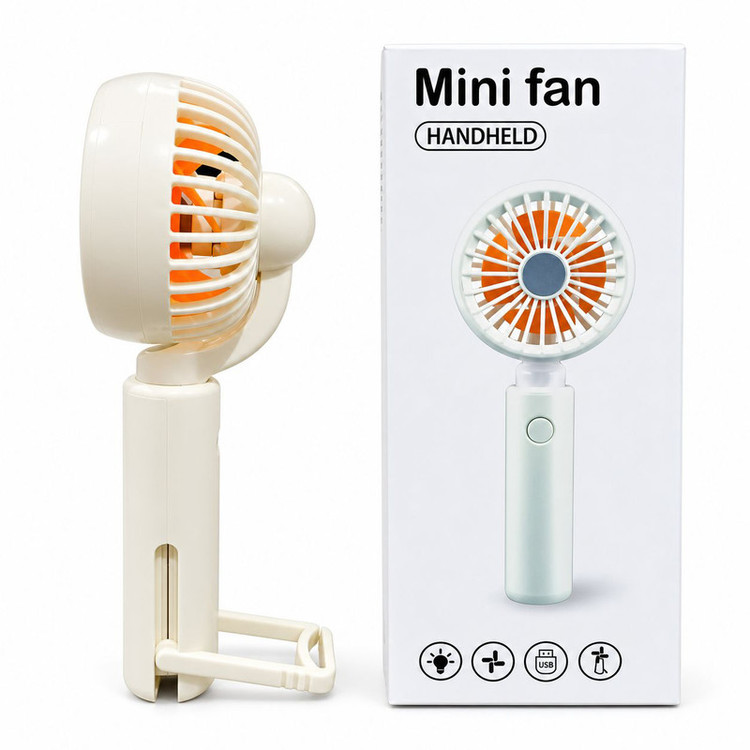 پنکه دستی مدل پایه جمع شونده Handheld Lights Function ظرفیت 500 میلی آمپر ساعت