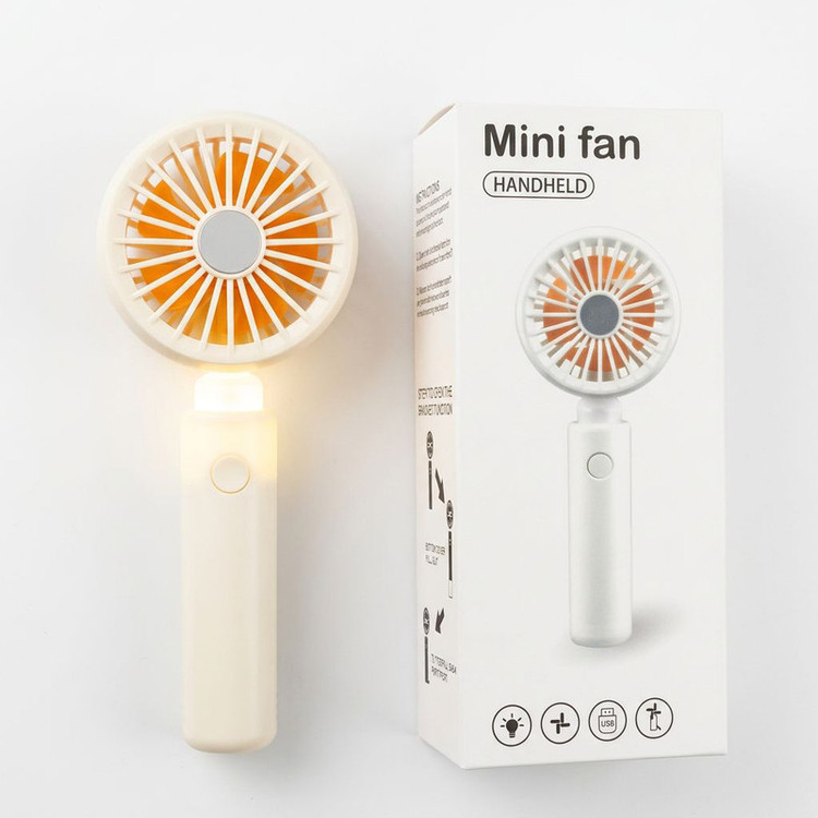 پنکه دستی مدل پایه جمع شونده Handheld Lights Function ظرفیت 500 میلی آمپر ساعت