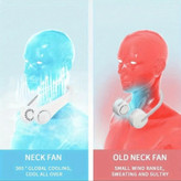 پنکه شارژی طرح گردنی مدل XL-FAN 12 ظرفیت 1000 میلی آمپر ساعت