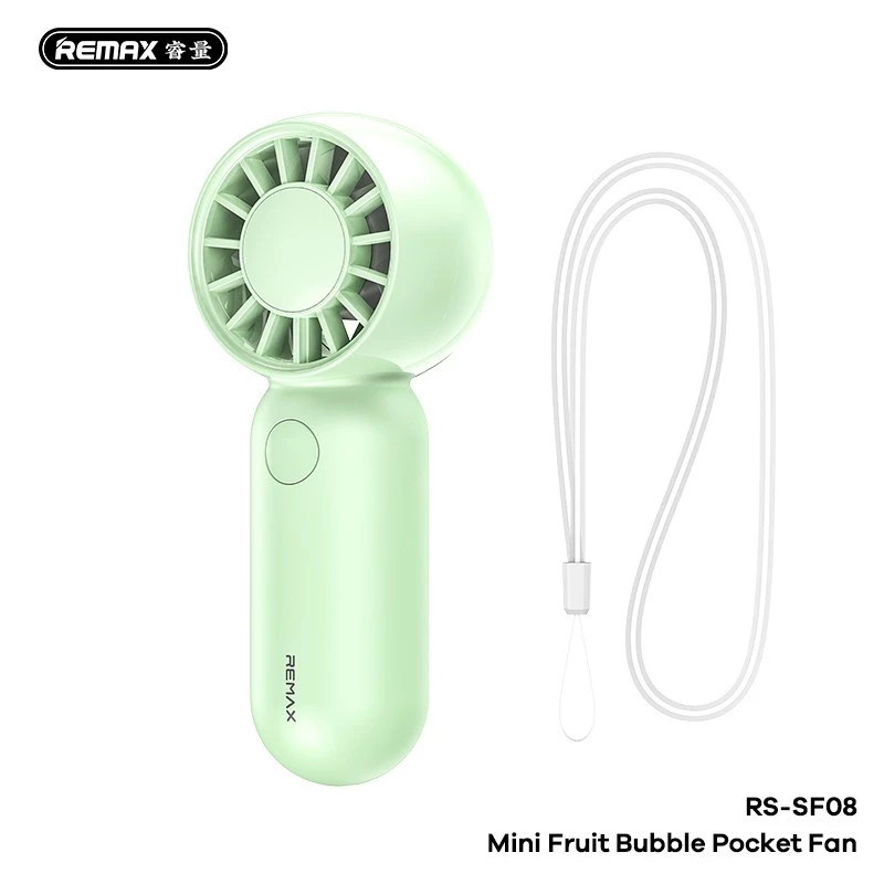 پنکه دستی ریمکس مدل RS-SF08 ظرفیت 500 میلی آمپر ساعت