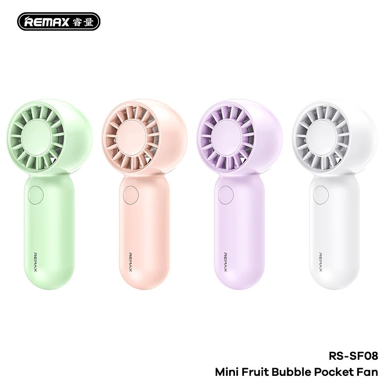 پنکه دستی ریمکس مدل RS-SF08 ظرفیت 500 میلی آمپر ساعت