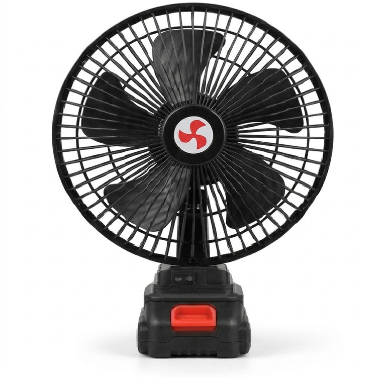 پنکه شارژی رومیزی چرخشی مدل super purtabel ظرفیت 4500 میلی آمپر ساعت