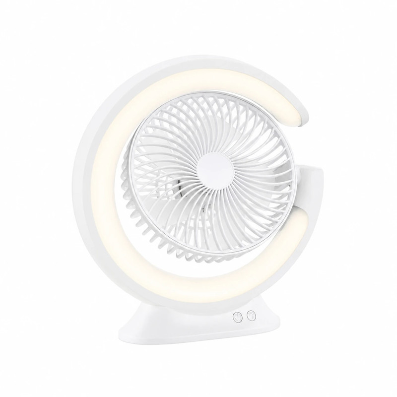 پنکه شارژی شروین مدل shervin Table Light Fan ظرفیت 4000 میلی آمپرساعت