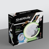 پنکه شارژی شروین مدل shervin Table Light Fan ظرفیت 4000 میلی آمپرساعت