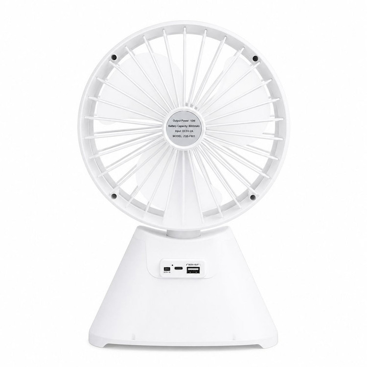 پنکه رومیزی شارژی مدل بلوتوثی اسپیکردار ZQS-F801
