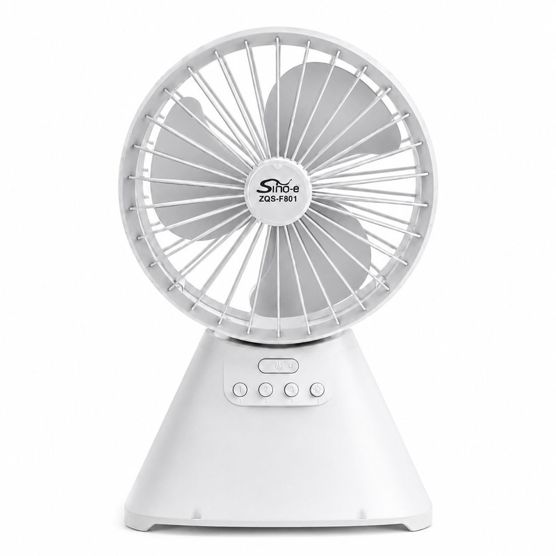 پنکه رومیزی شارژی مدل بلوتوثی اسپیکردار ZQS-F801