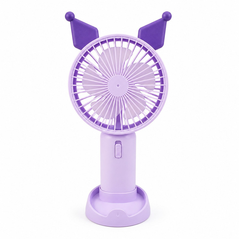 پنکه شارژی مدل پایه دار قابل حمل کرومی کد Large Huge Kuromi Fan