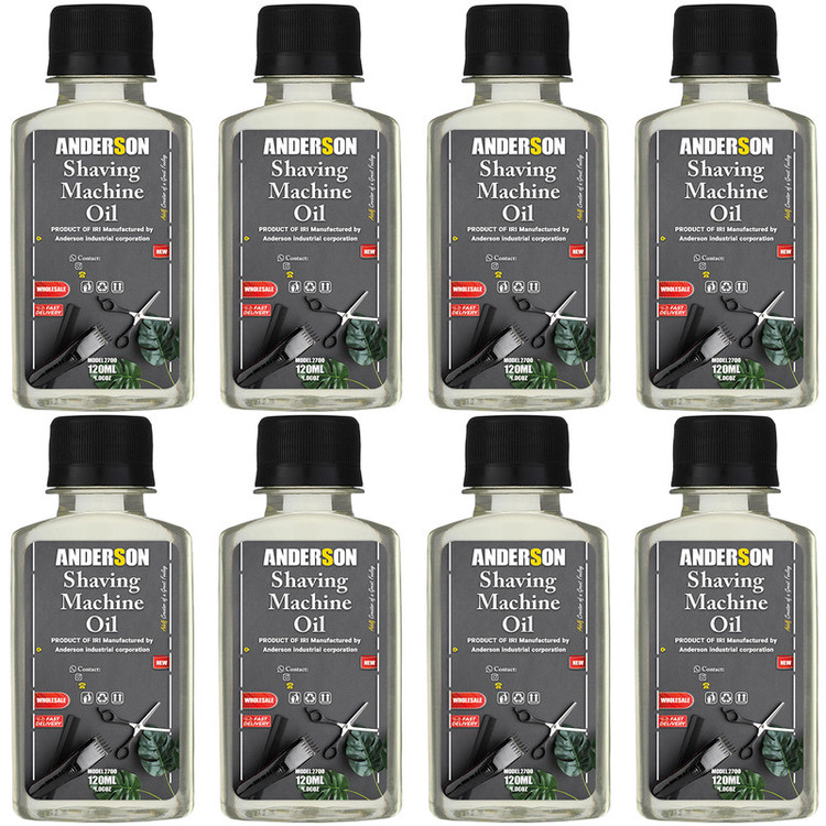 روغن ماشین اصلاح اندرسون مدل 2700 حجم 120 میلی لیتر بسته 8 عددی