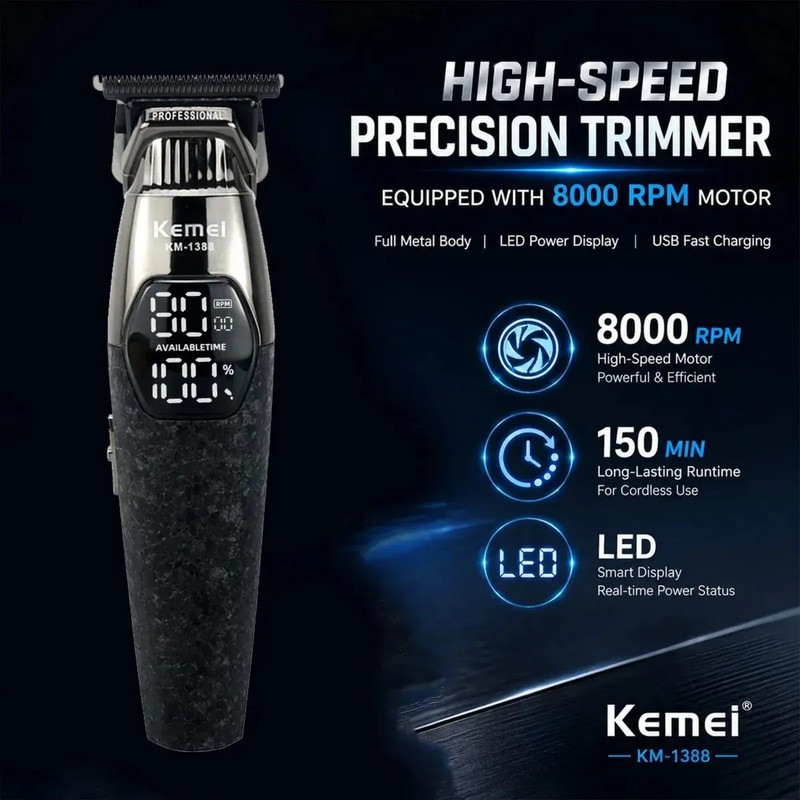 ماشین اصلاح موی سر و صورت کیمی مدل km-1388