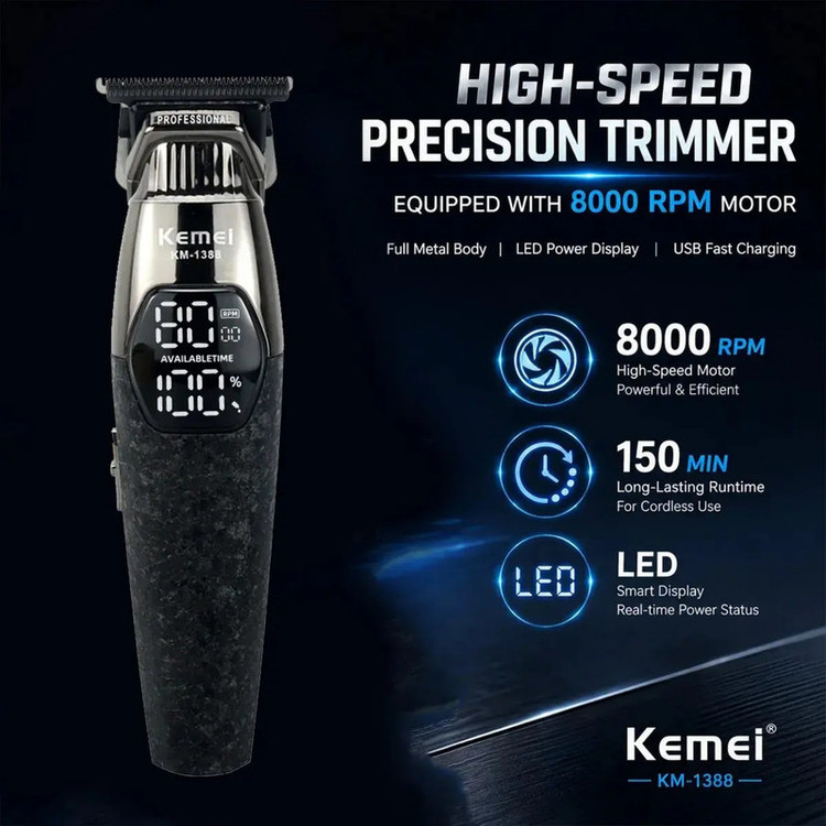 ماشین اصلاح موی سر و صورت کیمی مدل km-1388