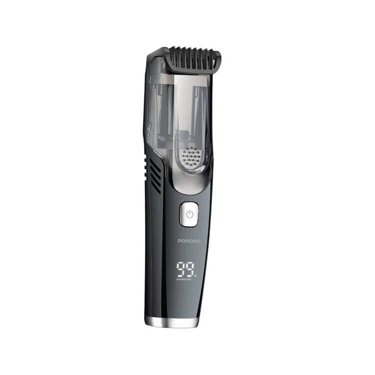 ماشین اصلاح موی صورت و بدن پرودو مدل PD-LFST063-BK با موتور 8000 دور در دقیقه، باتری 1400 میلیآمپر، شارژ سریع Type-C، نمایشگر دیجیتال، تیغه استیل ضدزنگ، ضدآب با درجه IPX6 و قابلیت تنظیم سرعت