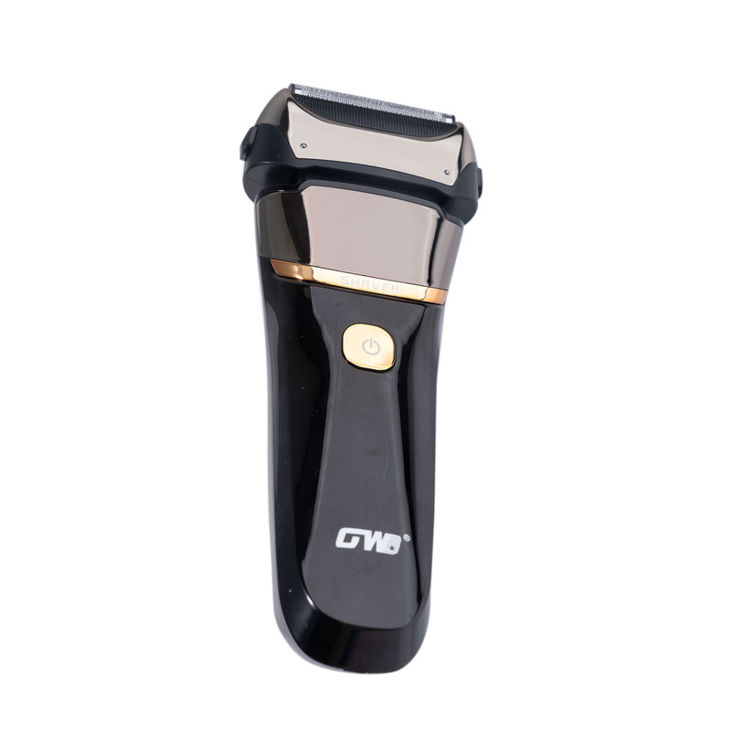 ماشین اصلاح موی صورت جی دبلیو مدل GW-9909، اصلاح به صورت صفر زن، نمایشگر وضعیت باتری، ضد آب، منبع انرژی با کابل USB، تکنولوژی اصلاح به صورت شیو فویلی، مدت زمان شارژ 120 دقیقه و مدت زمان استفاده پس از شارژ 80 دقیقه، به‌همراه کابل شارژ USB، محافظ، برس