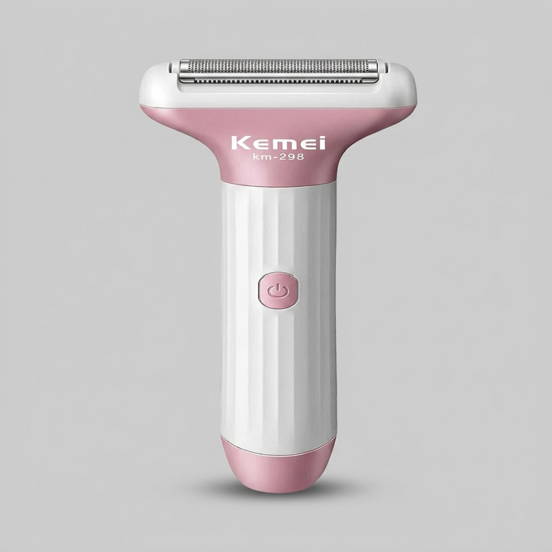 ماشین اصلاح موی سر و صورت شارژی کیمی مدل KM-298 با تیغه کربن استیل، اصلاح صفرزن، تریم، شارژ سریع و بدنه ABS ضدآلودگی و ضداثر انگشت