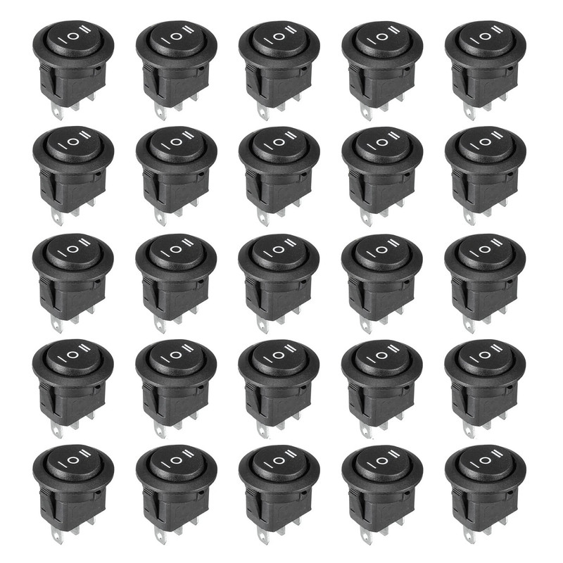 کلید راکر مدل KCD-mini-3-3 بسته 25 عددی