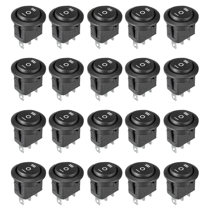 کلید راکر مدل 3 وضعیتی کد KCD1-2 بسته 20 عددی