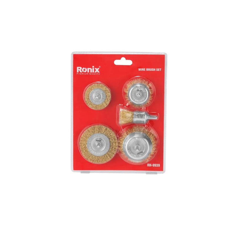 فرچه سیمی سر دریلی رونیکس مدل RH-9939 مجموعه 5 عددی
