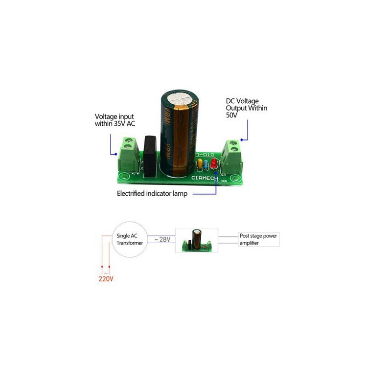 ماژول یکسوساز و فیلتر مدل 50V6A