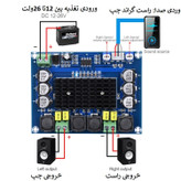 برد آمپلی فایر مدل XH-M543 2*120W