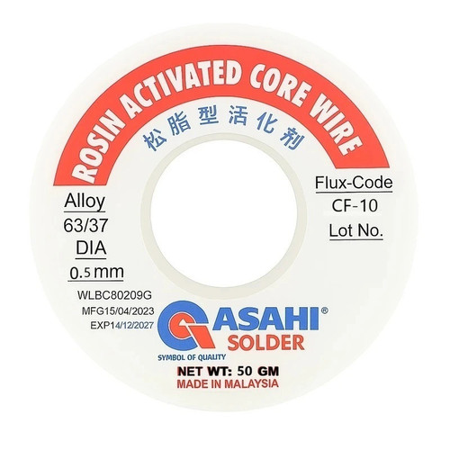 سیم لحیم آساهی مدل CF-10 کد 0.5 وزن 50 گرم