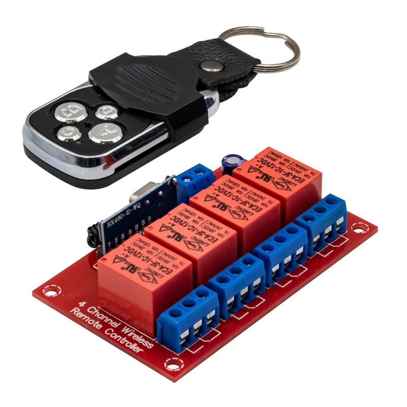فرستنده گیرنده 4 کاناله صنعتی مدل 433MHZ