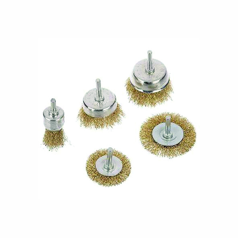 برس سیمی زیدار مدل MN-22 سایز 5 میلی‌متر مجموعه 5 عددی