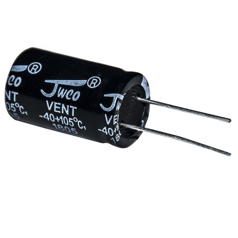 خازن الکترولیت 1000 میکروفاراد جی دبلیو کو مدل 35V بسته 48 عددی