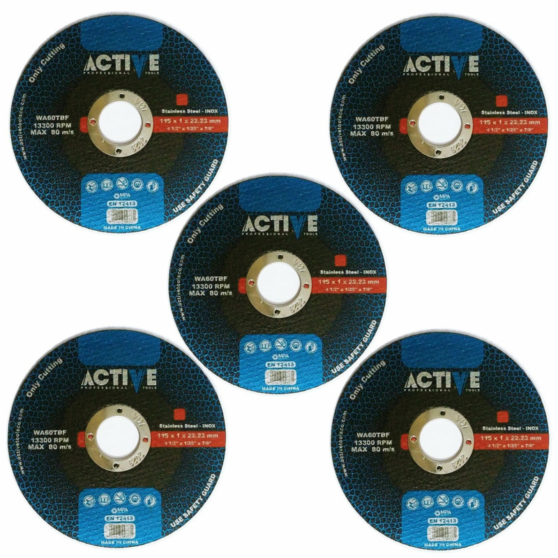 صفحه فرز استیل بر اکتیو مدل  115X1 بسته 5 عددی