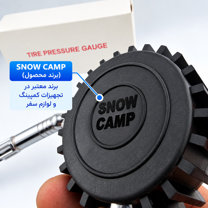 گیج فشار باد اسنو کمپ مدل 100PSI
