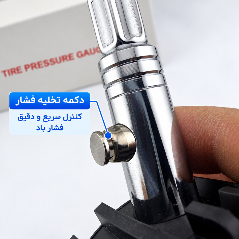 گیج فشار باد اسنو کمپ مدل 100PSI