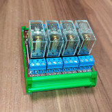 کارت رله 24 ولت 10 آمپر مدل 24V-10A-4