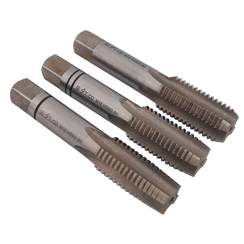 قلاویز دستی استیکو مدل M16-2 HSSG سایز 16 میلی متر مجموعه 3 عددی
