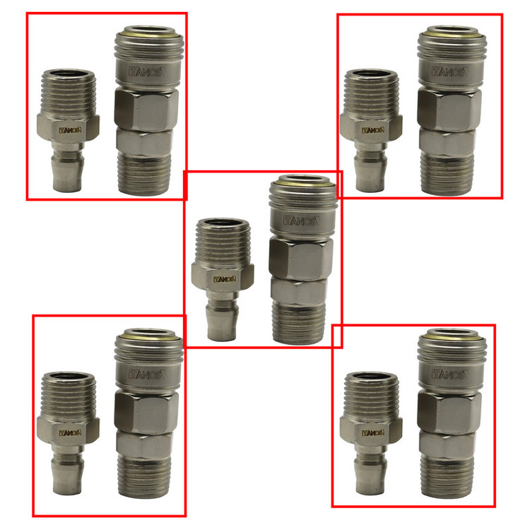 کوپلینگ تانوس مدل YP-40SM-PM-1/2 مجموعه 5 عددی