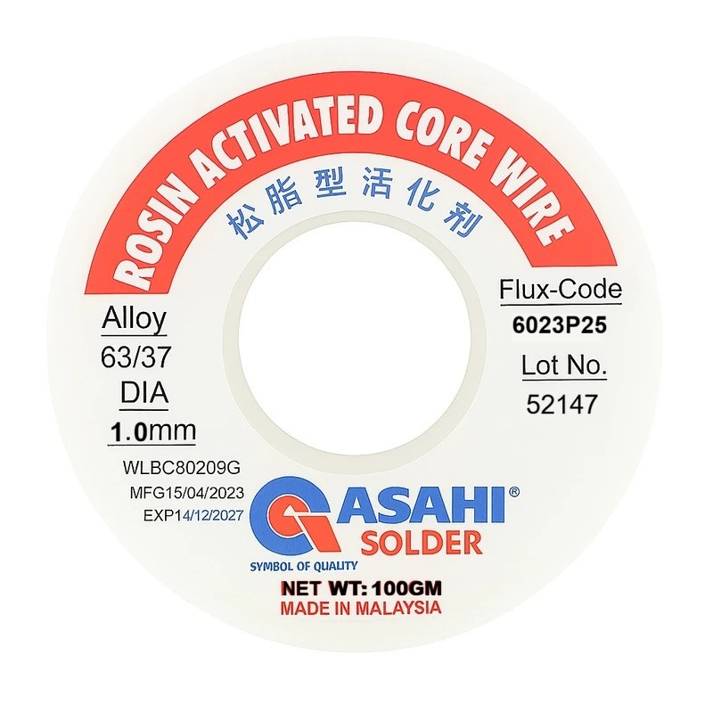 سیم لحیم آساهی مدل 1.0mm وزن 100 گرم