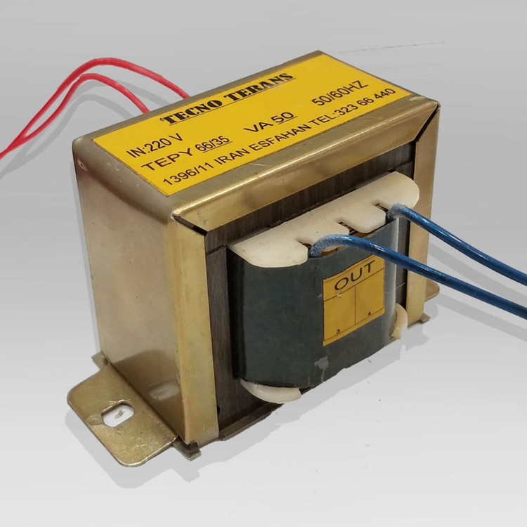 ترانس دوبل ۱۲ ولت کد t-50-2x12