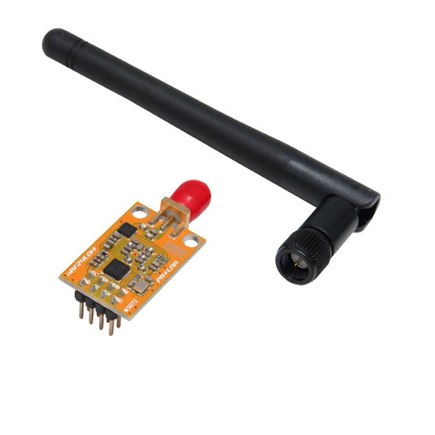 ماژول فرستنده و گیرنده مدل NRF24L01+PA+LNA به همراه آنتن