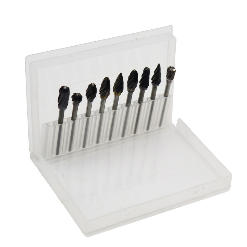 فرز چوب ساب الماسه مدل شیار باز کد YP-3MM-010 مجموعه 10 عددی