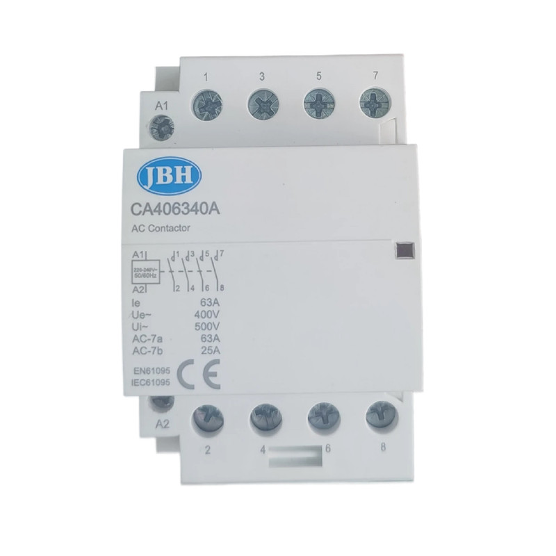 کنتاکتور سه فاز اتوماتیک جی بی اچ مدل چهار پل 63 آمپر کد JBH/CA406340A/4P/63A