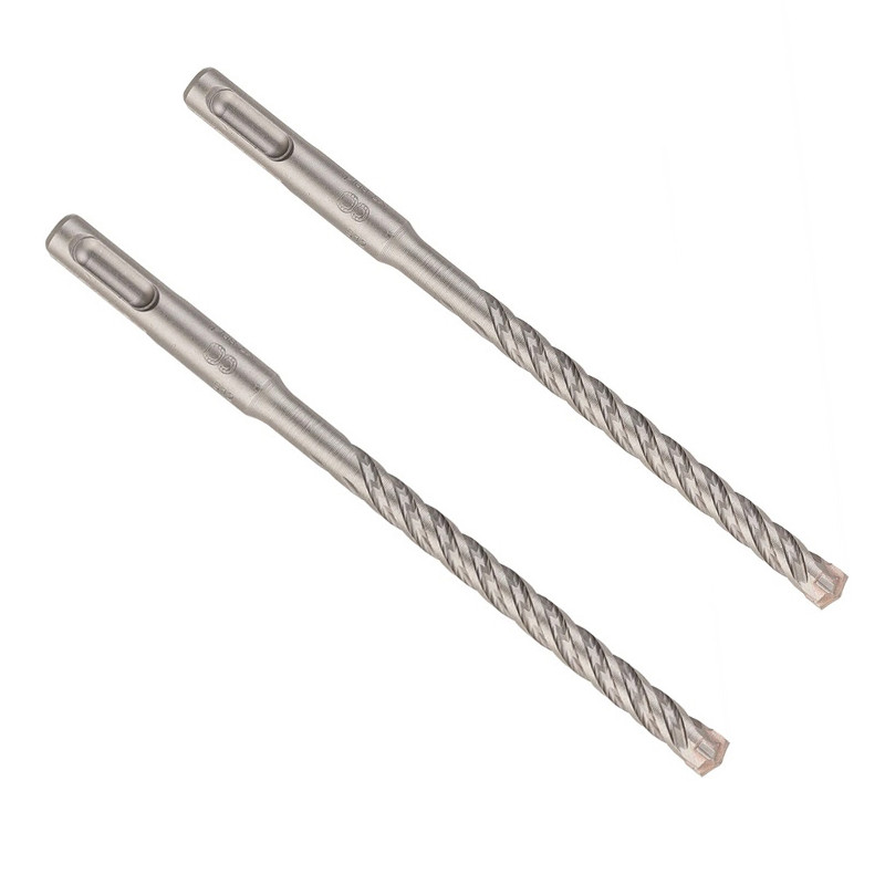 مته الماسه چهار شیار بوش مدل SDS PLUS 5X کد 2608833778 سایز 6 میلی متر مجموعه 2 عددی