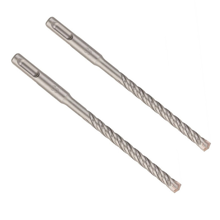 مته الماسه چهار شیار بوش مدل SDS PLUS 5X کد 2608833778 سایز 6 میلی متر مجموعه 2 عددی