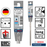 مته الماسه چهار شیار بوش مدل SDS PLUS 5X کد 2608833778 سایز 6 میلی متر مجموعه 2 عددی