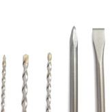 مجموعه 5 عددی مته و قلم چهار شیار ساختمانی آ ا گ مدلSDS-PLUS