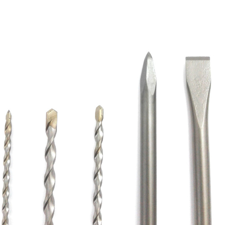 مجموعه 5 عددی مته و قلم چهار شیار ساختمانی آ ا گ مدلSDS-PLUS