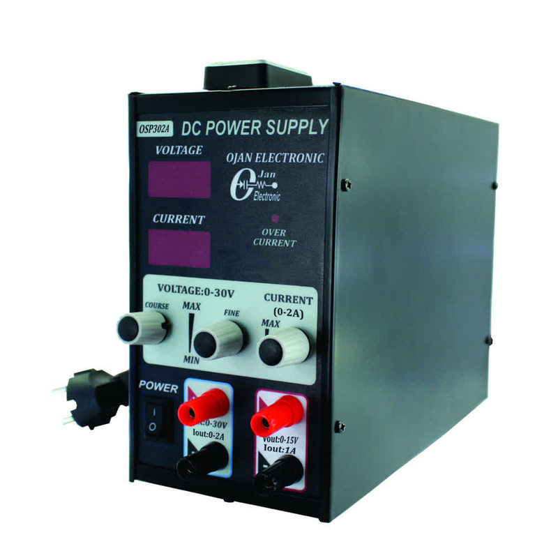منبع تغذیه الکتریکی دو کاناله اوژن الکترونیک مدل OSP-302A