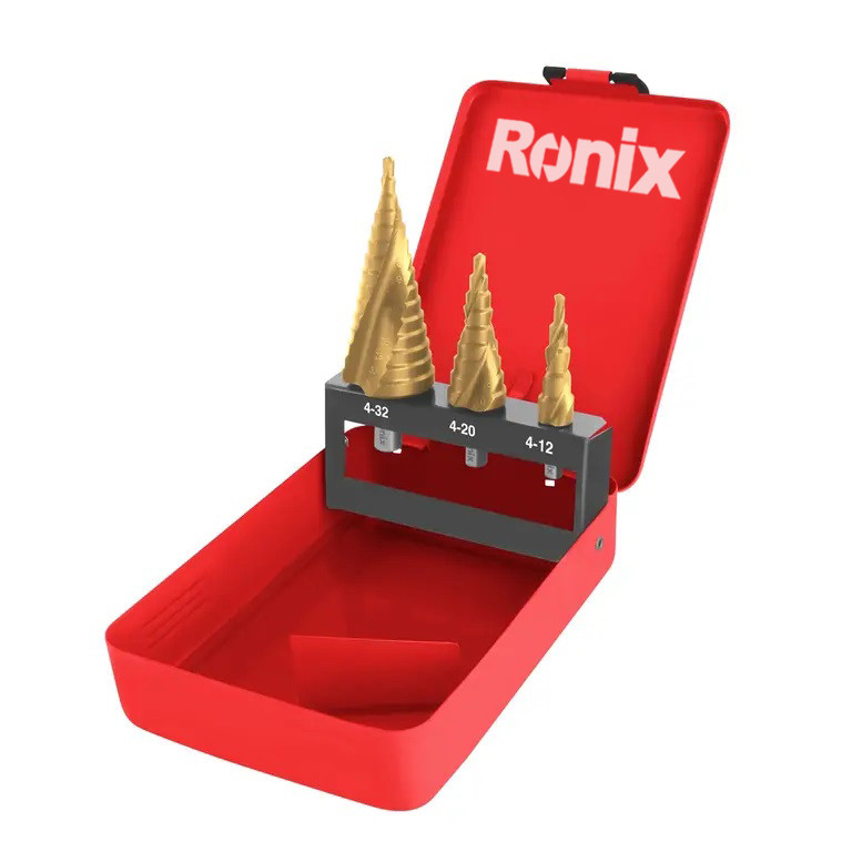 مته مخروطی مارپیچ رونیکس مدل RH-5903 مجموعه سه عددی