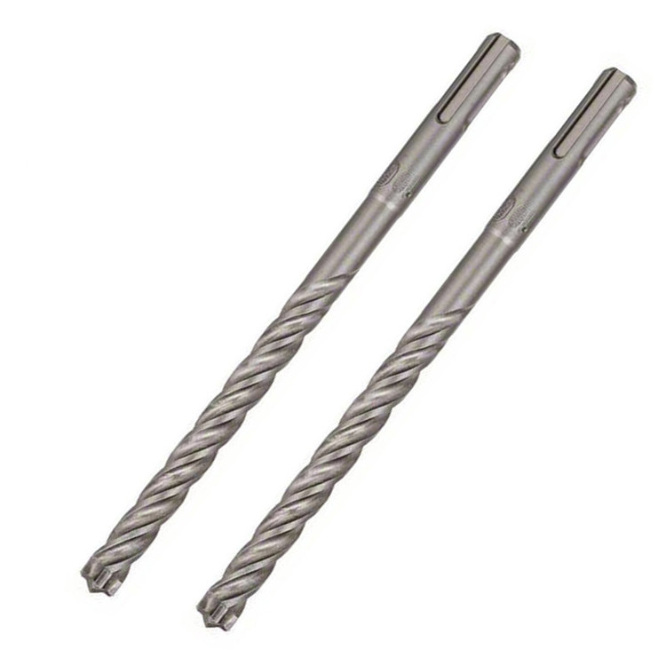 مته الماسه چهار شیار بوش مدل L165 SDS PLUS 7X کد 2608576196 سایز 10 میلی متر مجموعه 2 عددی
