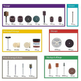 ابزار حکاکی درمل مدل 100-723 Dremel Accessories مجموعه 100 عددی